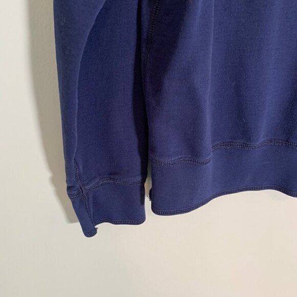 TNH Threads & Heirs blue collared quarter button pullover lightweight sweater - Picture 2 of 11